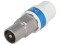 Conector coaxial, drept, mufa, 9.5mm, IEC 169-2, pe cablu, 99909686
