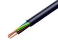Cablu 3x0.75mm2, OMY, rotund, litat, Cu, cu manta de PVC, negru, 300V, OMY3/0.75-C