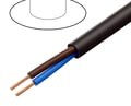 Cablu 2x0.5mm2, OMY, rotund, litat, Cu, cu manta de PVC, negru, 300V, OMY2/0.50-C