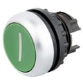 Intrerupator panou, apasare, monostabil, 22mm, simbol I, verde, orificiu montare Ø22.5mm, M22-D-G-X1, EATON