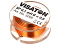 Bobina audio; cu aer; 0.1mH; 0.35ohmi; Diam.cablu:0.6mm; diam:25mm; SP-0.1MH/25-VS