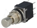 Intrerupator apasare, push, ON-ON, pcb, gri, 6 pini, PS24202P