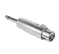 Adaptor XLR, 3 pini, mama, jack 6.35mm, mono, metalic, XLRG-JC63W