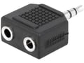 Adaptor jack 3.5mm, tata, 2 x jack 3.5mm, mama, stereo, AC-012