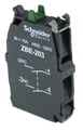 Contact NOx2, 3A, 240V, ZBE203, SCHNEIDER ELECTRIC
