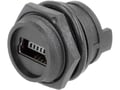 Conector MINI USB, TIP B, soclu, 5 pini, panou, IP67, 690-W05-260-044