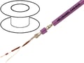 Cablu; CAN bus; 1x2x0,22mm2; litat; Cu; PVC; violet, profesional, ecranat, 81286, HELUKABEL