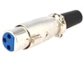 Conector XLR, mamă, 3 PINI, XLR-3G