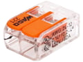 Conector rapid, 2 pini, 32A, 4mm2, litat, solid, 221-412, WAGO