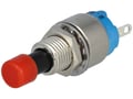 Intrerupator apasare, push, monostabil, OFF-(ON), rosu, 9633NAB-R, APEM