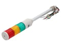 Coloana de semnalizare industriala, continuu, intermitenta, rosu/portocaliu/verde, 24VDC, ST45LF-3-24-RAG, QLIGHT