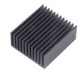 Radiator Al, natural, 50x45x22mm, negru, SK626/50/SL, FISCHER
