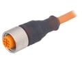 Cablu cu conector M12, circular, 4 pini, mama, 4A, 2m, RKT-4-07/2M, LUMBERG AUTOMATION