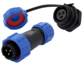 Conector circular, set tata/mama, PIN:3, IP67, DS1110-24-03BU8
