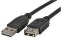Repetor USB 2.0, USB-A tata/USB-A mama, 5m, negru, PSG91258