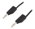Cablu test, banana-banana, 4mm, 32A, 60V, 2m, negru, LK425-A/X-20021