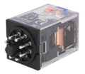Releu 24VDC, 10A, DPDT, MKS2PIN-24DC, OMRON