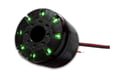 Sirena piezoelectrica, 12VDC, 5-15V, led verde, 2.8kHz, 105dB, PS-551DGQ, HITPOINT
