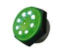 Buzzer piezoelectric, 12VDC, 3-15V, led verde, 3.5kHz, 95dB, PK-27A35EPDGQ, HITPOINT