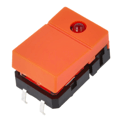 Microintrerupator tach monostabil, SPST-NO, 18x12mm, LED, portocaliu, B3J-2200