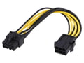 Cablu adaptor PCI-E, 8-pin mama, PCI-E 6-pin tata, 0.2m, AK-CA-07, AKYGA