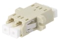 Conector cupla mama, fibra optica, multimod, duplex, LC, 2 cai, bej, A001-LC-DX-1158, FIBRAIN