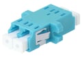Conector cupla mama, fibra optica, multimod, duplex, LC, 2 cai, turcuoaz, A001-LC-DX-1168, FIBRAIN