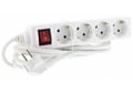 Prelungitor 4 cai, cu intrerupator, 3m, 16A, 3500W, EXTS-4S3M-SW