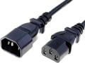 Cablu alimentare, 2.5m, IEC320, C13 mamă, C14 tată; negru; 3x0,75mm2, 10A, CABLE-705-2.5