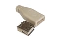 Conector  USB-A 2.0, mufa, demontabil, 4 pini, lipire, USB-A-5049
