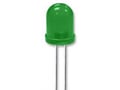Led 10mm; verde; 40-45mcd; 1.8..2.8V; difuz;
