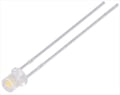 Led 3mm, alb neutru, 2.6-3.6V, 780-1300mcd, plat, RM2.54, LL-304WC1X-W5-3P, LUCKYLIGHT