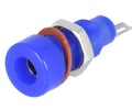 Soclu banana albastru, 4mm, 10A, 60VDC, R1-22-U