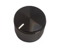 Buton aluminiu, diametru 23.8mm, negru, diametru ax 6.4mm, MC21045