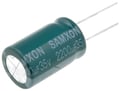 2200uF/35V, Condensator electrolitic, Low ESR, 105C, 16x25mm, RM7.5, GF2200U/35V, SAMXON