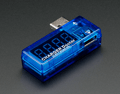Tester USB, suporta USB-A, tensiune, curent, 3.5-7V, 0-3A, 1852, ADAFRUIT