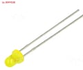 Led 3mm, galben, 12mcd, 1.7-2.8V, LL-304YD2E, LUCKYLIGHT