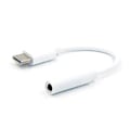 Adaptor USB-C tata, Jack 3.5mm mama, 11cm, alb, ADAPT-USBCM/3.5MMF-0.11WE