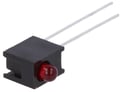 Led 3mm, in carcasa, rosu, 3.4mcd, 1.5-2.4V, HLMP-1301-E00A1, BROADCOM