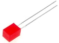 Led 5mm, rosu, dreptunghiular, 5x5mm,  difuz, 7-15mcd, plat, LL-553ID, LUCKYLIGHT