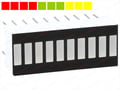 Bargraph cu LED-URI, 10 segmente, 4x rosu, 3x verde, 3x galben, OSX10201-RGY1, OPTOSUPPLY
