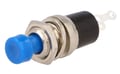 Intrerupator apasare, push, monostabil, OFF-(ON), albastru, PS10BBU, NINIGI