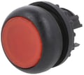 Comutator de panou, cu optiune de iluminare, configurabil, 2 pozitii, monostabil, orificiu montare Ø22.5mm, rosu, IP67, M22S-DL-R, EATON
