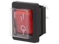 Comutator basculant, ON-OFF, 20A, 4 pini, rosu, DPST, orificiu montare 30x22.1mm, MP004423GNF,