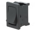 Comutator basculant, ON-OFF, 16A, negru, 2 pini, SPST, orificiu montare 19.4x13mm, MP004574