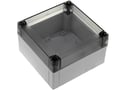 Cutie ABS, IP67, 130x130x75mm, capac transparent, PC125/75HT