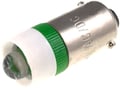 Lampa BA9S, cu led, verde, 24V, LLED-B9/24/G