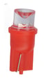 Bec auto led, W2x9.5D rosu 12V, lampi panou bord, T8-WG-REED