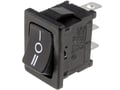 Intrerupator basculant, (ON)-OFF-(ON), 10A, 3 pini, orificiu montare 19.4x13mm, SPDT, RS1366IBB7