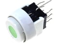 Push buton bistabil rotund led verde PB6136FAL-3